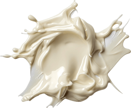 Creamy White Cosmetic Lotion Texture Splash png