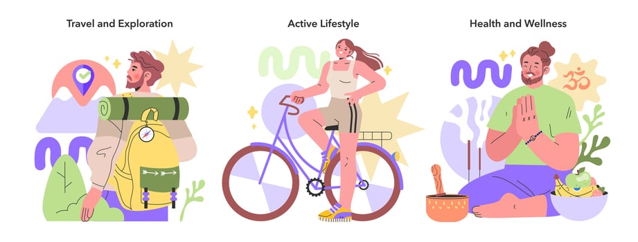 Generation Y set. illustration vector
