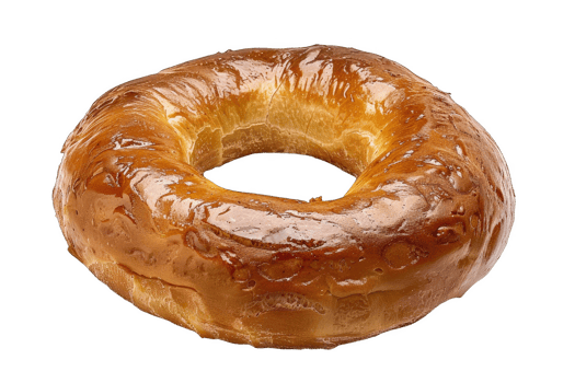 Close-Up of a Glazed Donut png
