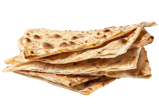 Stack of Lavash Flatbread png