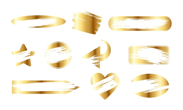 Instant scratch lottery ticket shapes set with scrape texture template marks illustration. vector