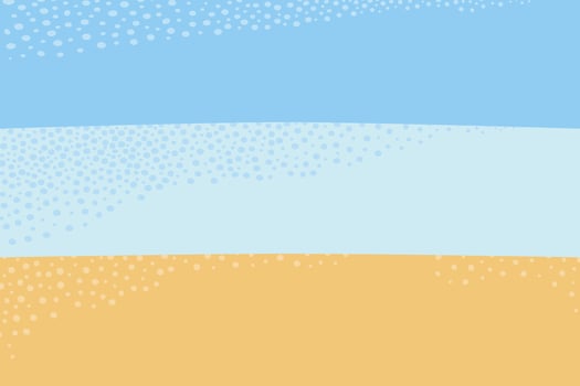 Abstract backdrop texture of colorful stripes and bubble decoration in trendy summer yellow and blue vector