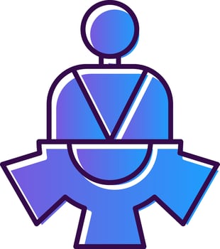 Operation Gradient Filled Icon vector