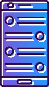 Chat Gradient Filled Icon vector