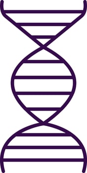 Dna Gradient Filled Icon vector