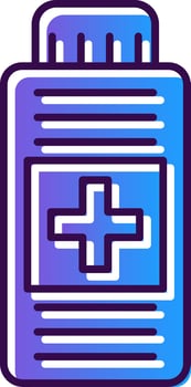 Syrup Gradient Filled Icon vector