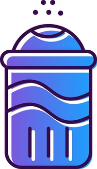 Salt Gradient Filled Icon vector
