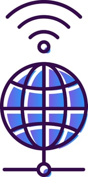 Global Gradient Filled Icon vector