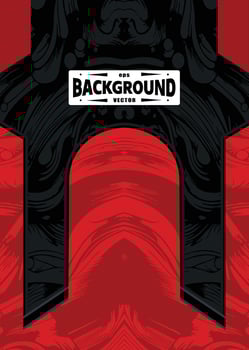 Football uniform idea, elegant combination of red and black, ready to print vector