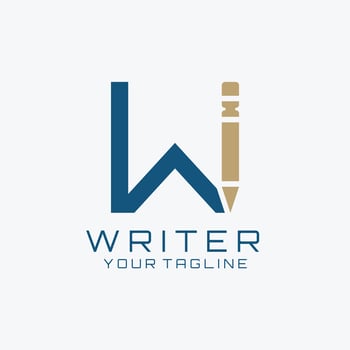 Graphic Design, Letter W Logo, Writer Logo Design vector