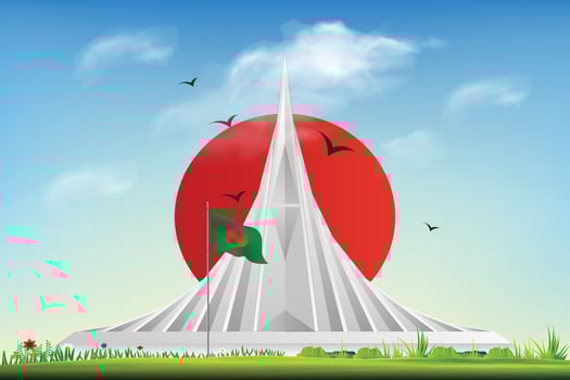26th March happy Independence day of Bangladesh illustration. Independence Day of Bangladesh, 26 March, national memorial, Bijoy Dibos, design for banner, flag, nation, illustration art vector
