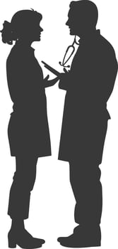 Silhouette illustration celebrating International World Health Day black color only vector