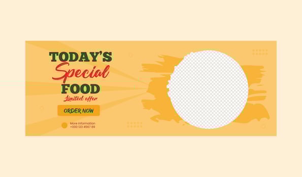 creative food web banner vector