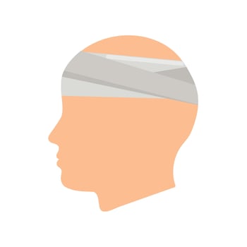 Head injuri injuri icon clipart avatar logotype isolated illustration vector
