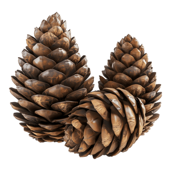 Pine Cones on Transparent background png