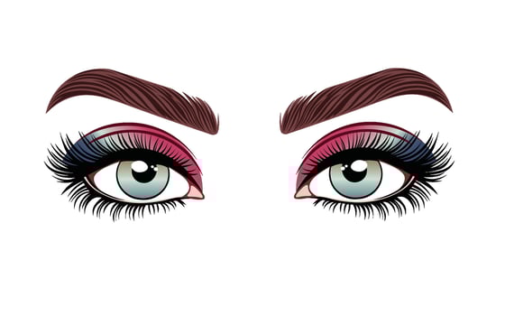 Eyeshadow Makeup Illustration vector
