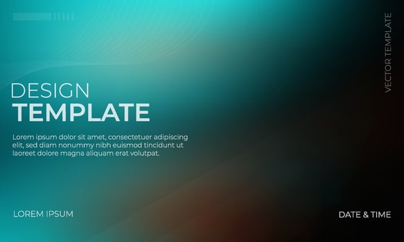 Chic Turquoise and Brown Gradient Wallpaper vector