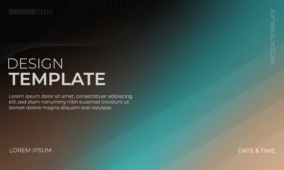 Modern Turquoise and Black Brown Background vector