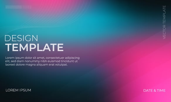 Vibrant Black Pink Cyan Gradient Background Design vector