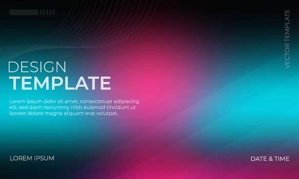 Stylish Black Pink Cyan Gradient Background Concept vector