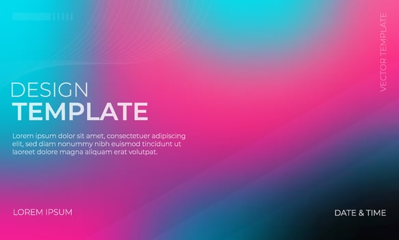 Abstract Gradient Background in Black Pink and Turquoise Colors vector