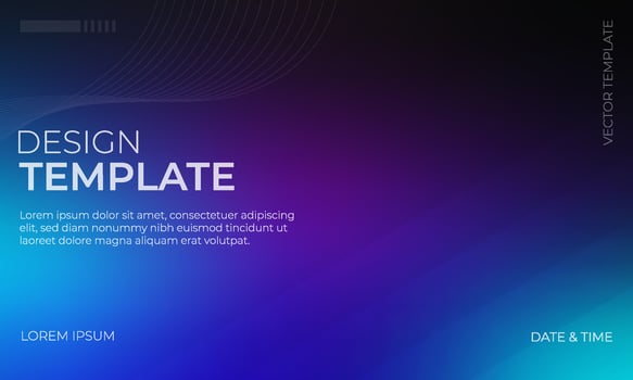 Trendy Gradient Background featuring Black Purple and Cyan Hues vector