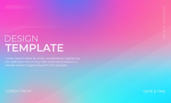 Colorful Blue Pink and Turquoise Gradient Background for Artistic Designs vector