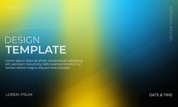 Abstract Blue Yellow Black Gradient Background Design vector
