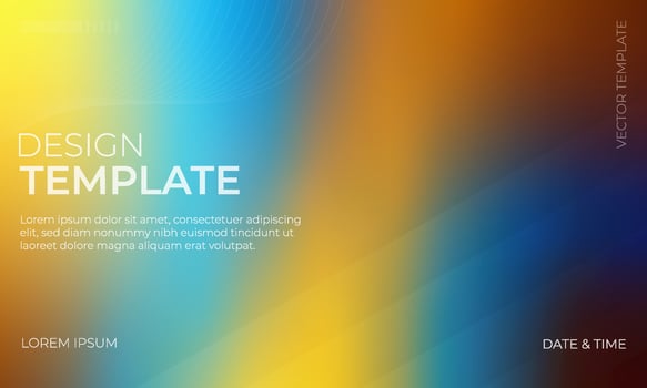Warm Blue Yellow Brown Gradient Background Illustration vector