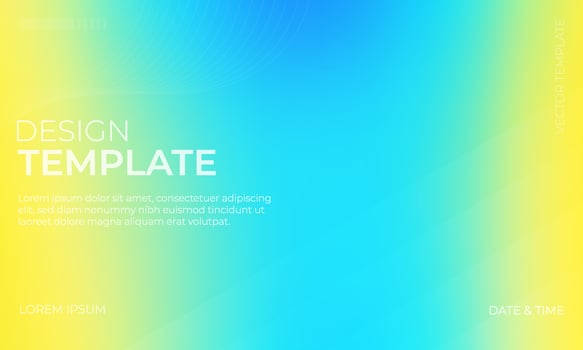 Eye-Catching Blue Yellow Cyan Gradient Background Art vector