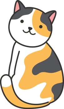 cute cat cartoon vector