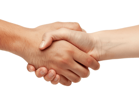 two hands shaking hands png