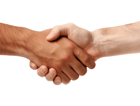 two hands shaking hands png