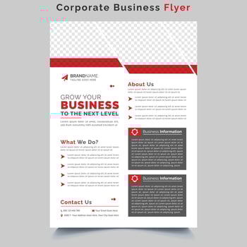 Corporate Business Flyer Design A4 Size vector
