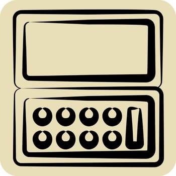 Icon Cosmetics. related to Woman Day symbol. hand drawn style. simple design illustration vector