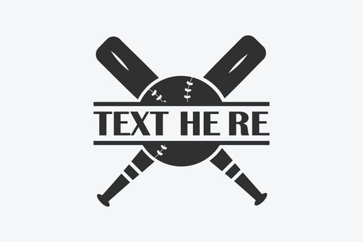 Dynamic Baseball Monogram Logo Designs, Creative Baseball Team Monogram Logos, Bold Baseball Logo Concepts, Professional Baseball Logo Templates, Customizable Baseball Emblem Designs vector
