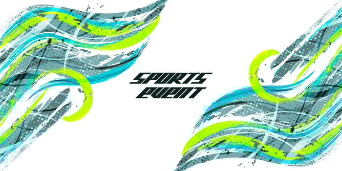 Sport Background with Grunge Brush Texture and Halftone Effect vector