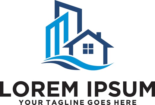 Real Estate Property Mortgage logo vector