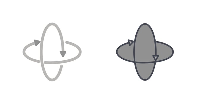 Rotate Icon Design vector