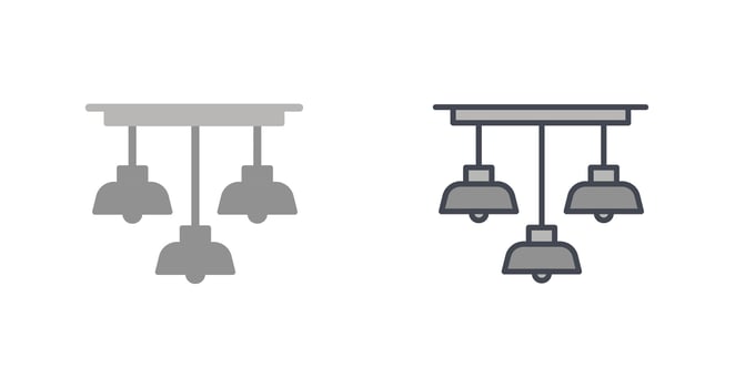 Overhead Light Icon Design vector