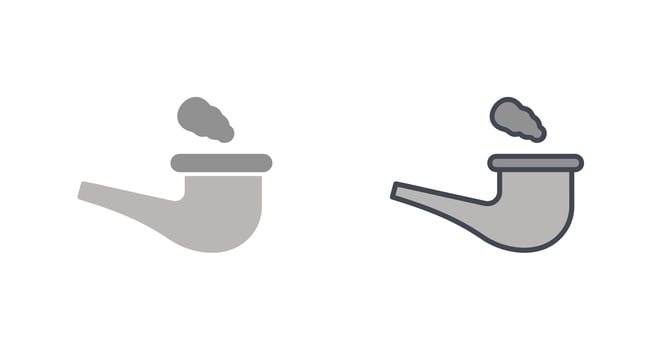 Smoke Pipe Icon Design vector