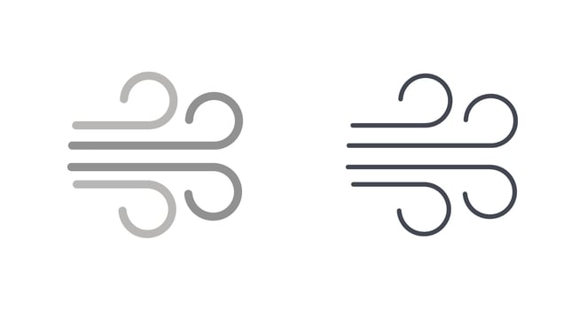 Wind Sign Icon vector