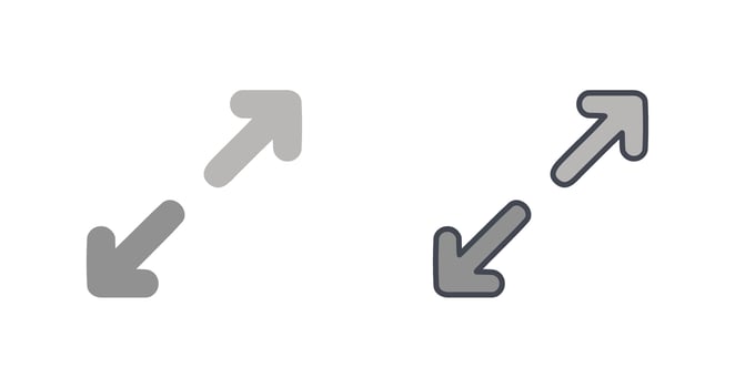 Expand Icon Design vector