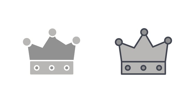King Crown Icon vector