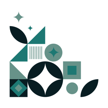 Mosaic Geometric Corner png