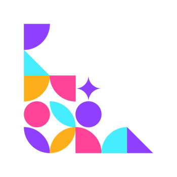 Mosaic Geometric Corner png