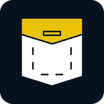 Pocket Glyph Two Color Icon vector