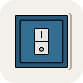 Switcher Line Filled White Shadow Icon vector