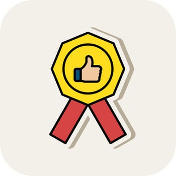 Premium Quality Line Filled White Shadow Icon vector