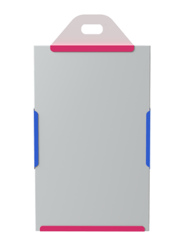 Realistic ID Card Holder rendering for mockup, 3d illustration png
